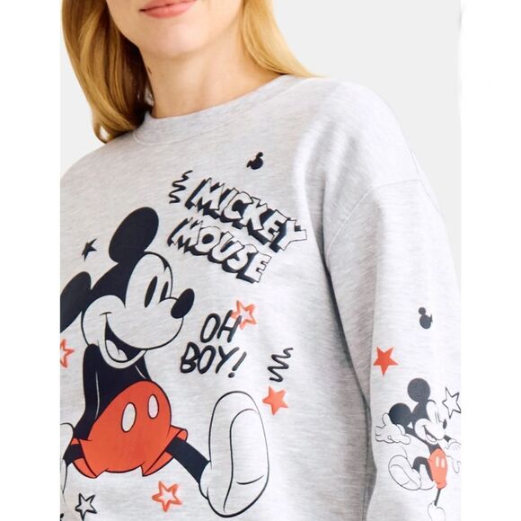 Disney Mickey Mouse Scribbles Graphic Sweatshirt Size XXS - Picture 7 of 8